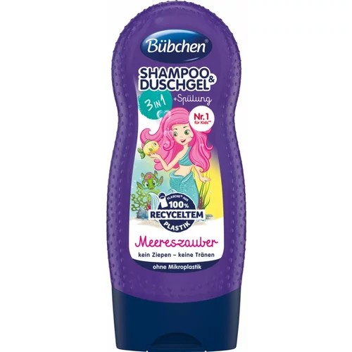 Bübchen Kids Shampoo & Shower Gel & Conditioner šampon, balzam in gel za prhanje 3v1 230 ml