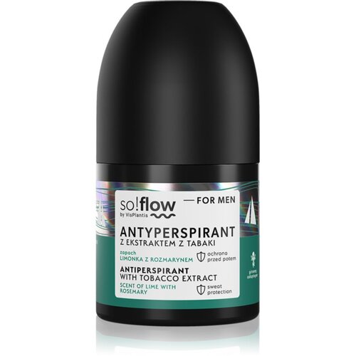 SoFlow Men Antiperspirant antiperspirant roll-on za mo&amp;scaron;ke Tobacco extract scent of Lime with Rosemary 50 ml Slike