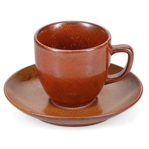 BonBistro Smeđi porculanski čajni tanjurić &amp;oslash; 14 cm Ovio &amp;ndash; Slike