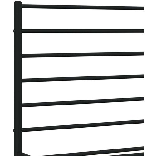 VidaXL Metalni okvir za krevet s uzglavljem crni 193x203 cm Slike