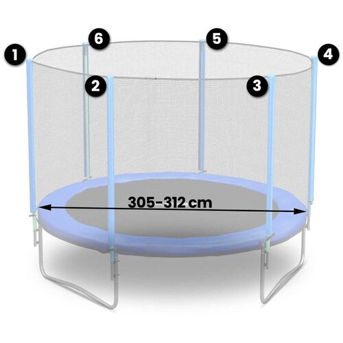  Mreža za trampolin na otvorenom 312cm 10ft neo-sport Slike