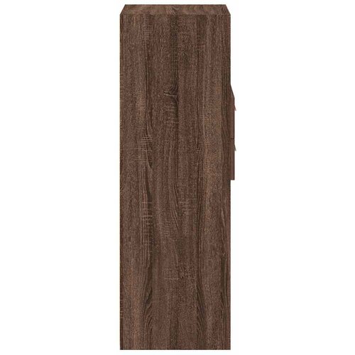  Visoka komoda boja hrasta 40 x 42,5 x 124 cm konstruirano drvo Slike