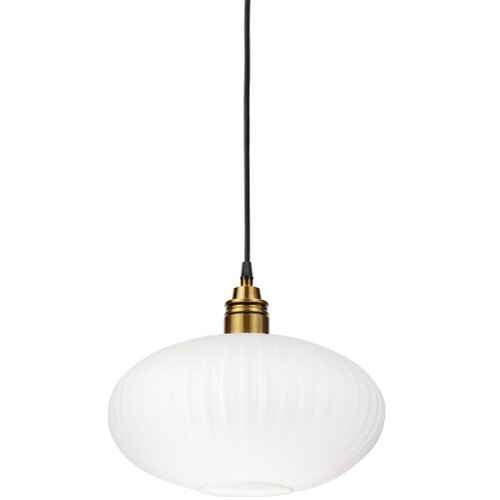  Visilica na sajli HECTOR 1xE27/15W/230V bela/mesing, prečnik 30 cm Slike