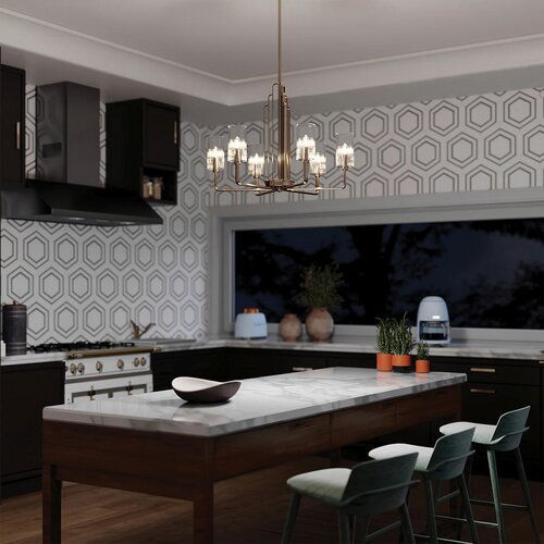 Elstead Lighting Quintiesse QN-KIMROSE6-PN - Luster na &amp;scaron;ipci KIMROSE 6xE14/40W/230V sjajni hrom Slike