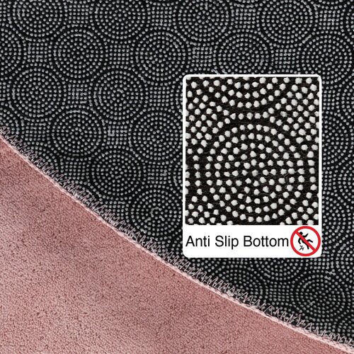 Ayyildiz Carpets Rožnata pralna okrogla preproga &amp;oslash; 120 cm Sky &amp;ndash; Slike