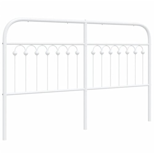 Maison Chic kovinsko posteljno vzglavje - vzglavna omarica - nočna omarica belo 150 cm, (21704716) Slike