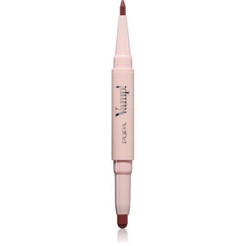 PUPA Milano Vamp! Creamy Duo &amp;scaron;minka in svinčnik za ustnice 2 v 1 odtenek 020 Brown Nude 0.8 g Slike