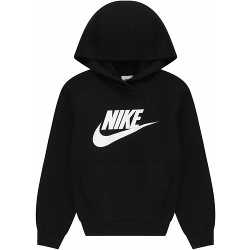 Nike Sportswear Sweater majica 'Club FLC' crna / bijela