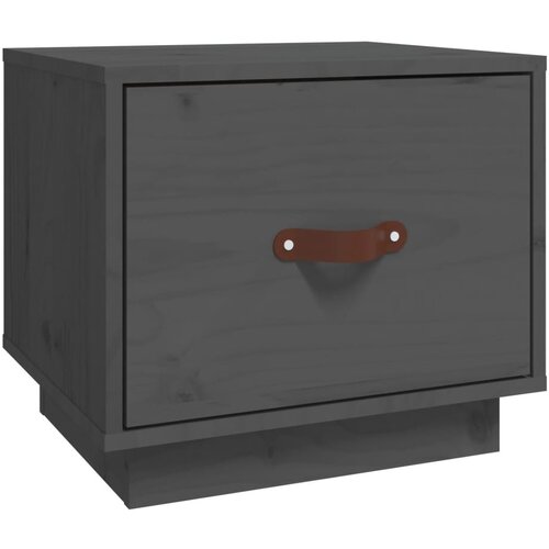Maison Chic Nočna omarica - Nočna miza siva 40x34x35 cm trdna borovina, (21690058) Cene