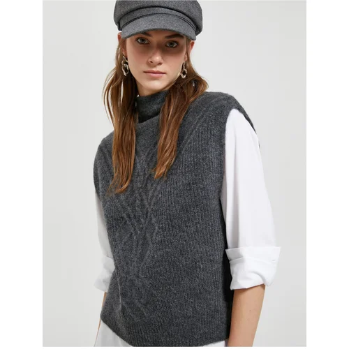 Koton Stand Up Collar Sweater Acrylic