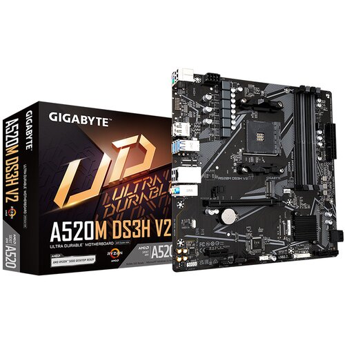 Gigabyte MB A520M DS3H V2 1.0 AMD A520,AM4,4xDDR4;M2 RAID,HDMI,DP,mATX Cijene