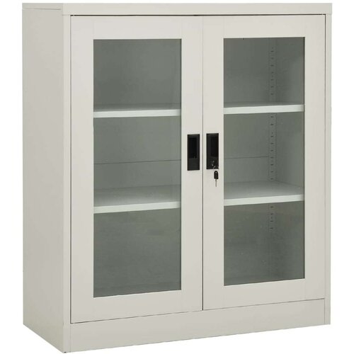 vidaXL uredski ormarić svjetlosivi 90 x 40 x 105 cm čelični Cijene