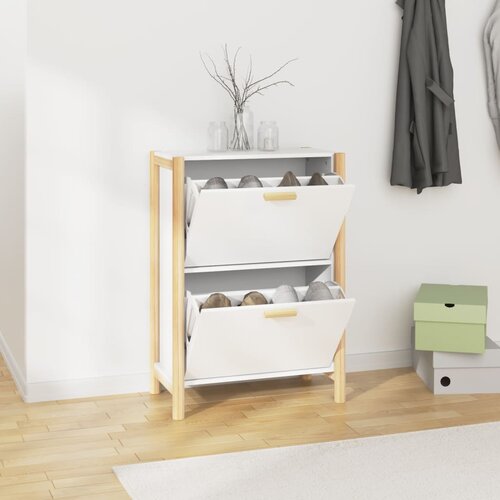 vidaXL Ormarić za cipele bijeli 57,5x33x80 cm od konstruiranog drva Cijene
