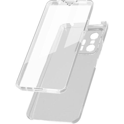 AVIZAR zašcitna torbica xiaomi 11T in 11T pro full front back rigid, soft-touch metallic - transparent, (20632566) Cene