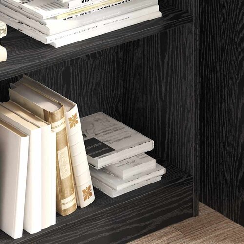  Polica Crni hrast 80 x 24 x 109 cm Konstruirano drvo Slike