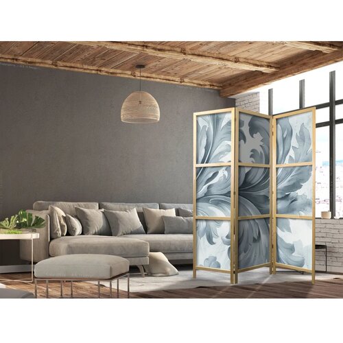  Japanski paravan - Botanical Motif with Leaves and Vines in Sandy Colors 135x172 Cene