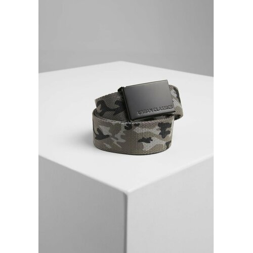 Urban Classics Canvas Belts grey camo/black Cene