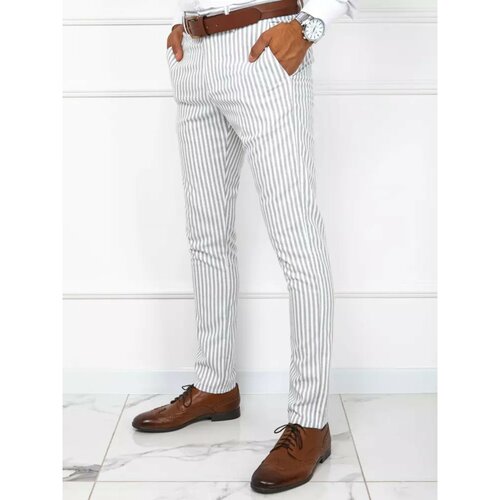 DStreet Spodnie męskie białe UX3782 Slike