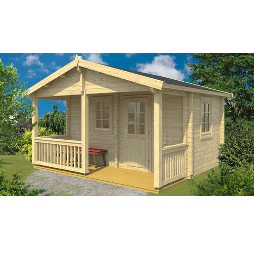 Male kuće Sauna kućica KALEVI 380 &times; 440 cm sa &scaron;indrom Cijene