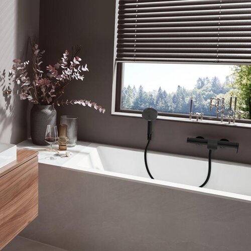 Hansgrohe 75420670 Vivenis stenska armatura za kad črna Slike