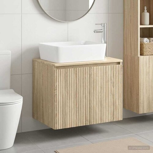  Set namje&scaron;taja za kupaonicu Hrast sonoma Konstruirano drvo Smeđa 62,5 x 44,5 x 50 cm Cene