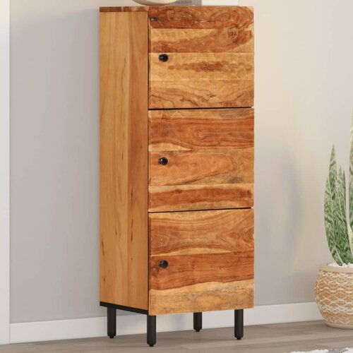 The Living Store Visoka omara 40x33x110 cm trden akacijev les - Visoka Omarica, (21661277) Slike