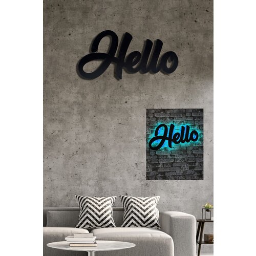 Wallity zidna led dekoracija hello, 50 cm, 25.2 w, plava Cene