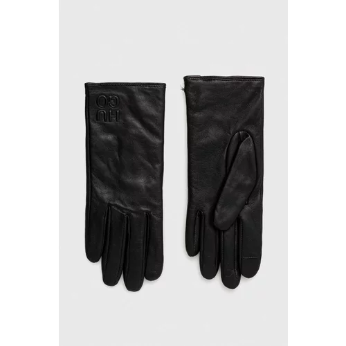 Hugo Kožne rukavice za žene, boja: crna