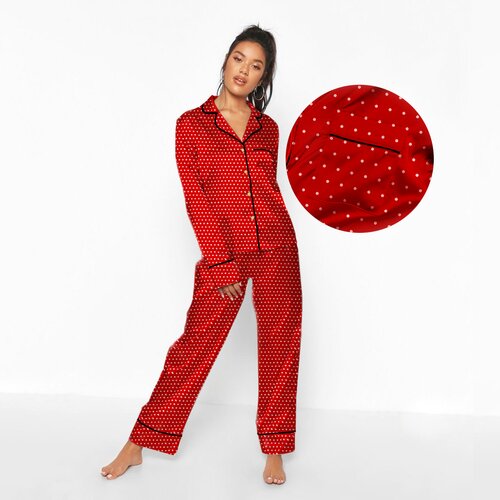 Baš Baš ženska pidžama sa tufnicama crvena Cene