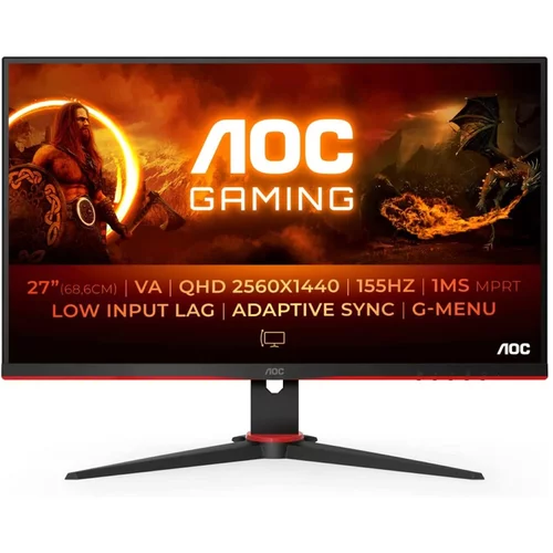 AOC gaming monitor Q27G2E, črn