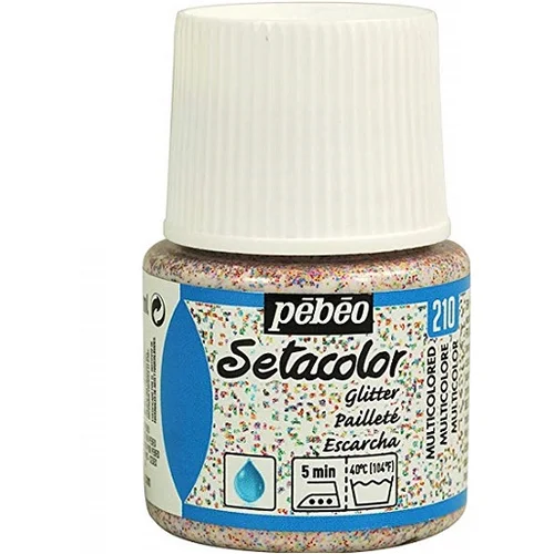  Barva za tekstil Pebeo Setacolor Glitter 45 ml (slikanje na tekstilu)