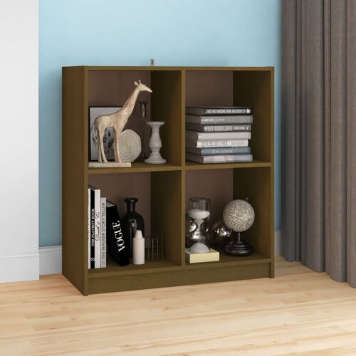 vidaXL komoda medeno rjava 70x33x76 cm trdna borovina Cene