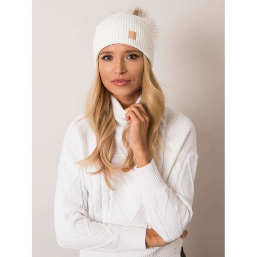 Fashion Hunters Women&amp;#039;s cap RUE PARIS Ecru Slike