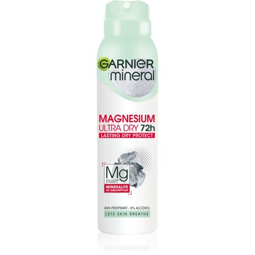 Garnier Mineral Magnesium Ultra Dry 72h antiperspirant u spreju 150 ml za žene Slike