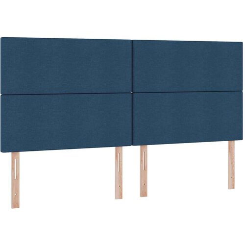  Krevet s od storage s madracem Plava 200 x 200 cm Lažna koža Slike