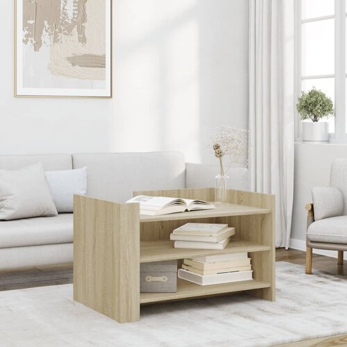 Furnova Klubska mizica sonoma hrast 80x50x50 cm inženirski les, (21915516) Slike