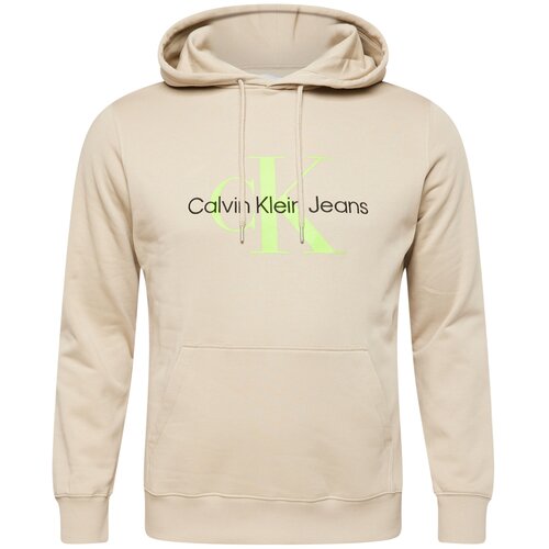 Calvin Klein Jeans Sweater majica 'Essentials' taupe siva / zelena / crna Cijene