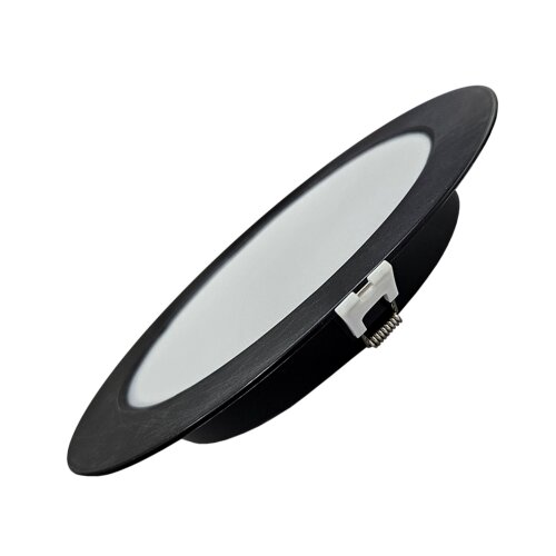 led ugradna svetiljka circle LED/18W/230V 4000K prečnik 22 cm crna Slike