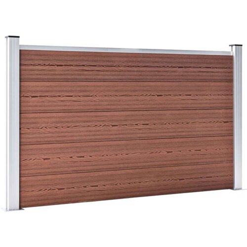VidaXL Vrtna ograja WPC 526x106 cm rjava Slike