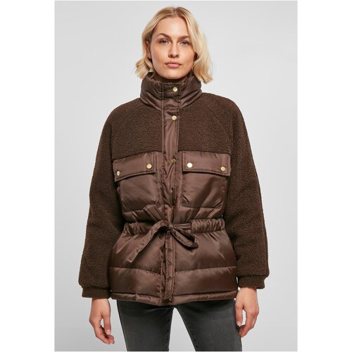 UC Ladies Women's Sherpa Mix Puffer Jacket Brown Cijene