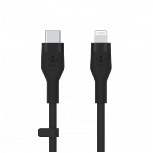 Belkin BOOST CHARGE Flex Silicone cable USB-C to Lightning - 2M - Black (CAA009bt2MBK) Slike