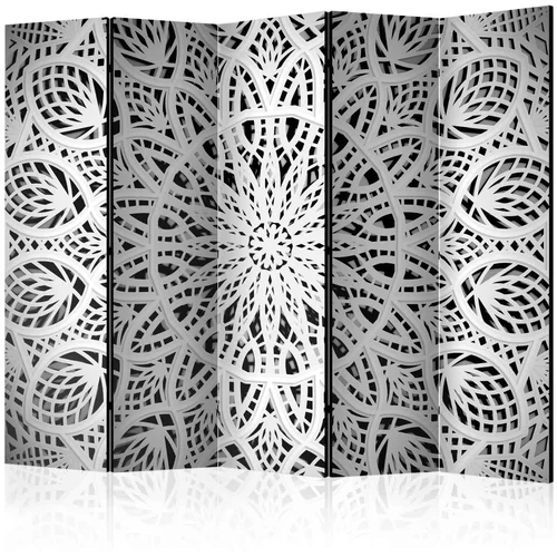  Paravan u 5 dijelova - White Mandala II [Room Dividers] 225x172