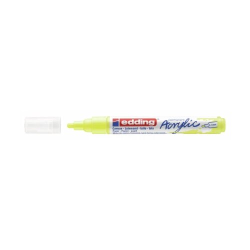  Akrilni marker E-5100 medium 2-3mm obli vrh Edding neon žuta 12MA51GN Cene