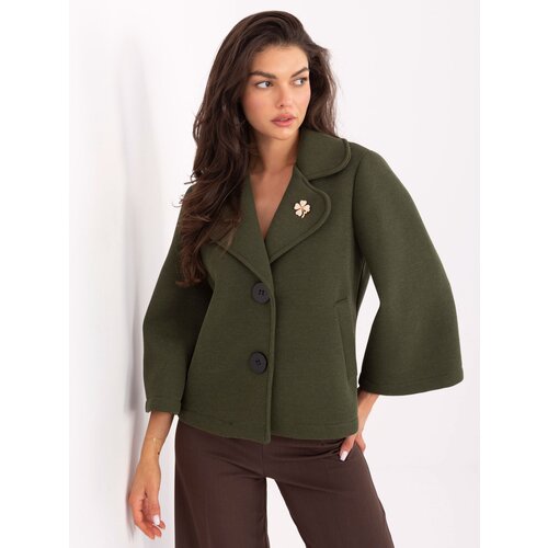 RUE PARIS Jacket-IT-KR-FL8159.24-khaki Slike