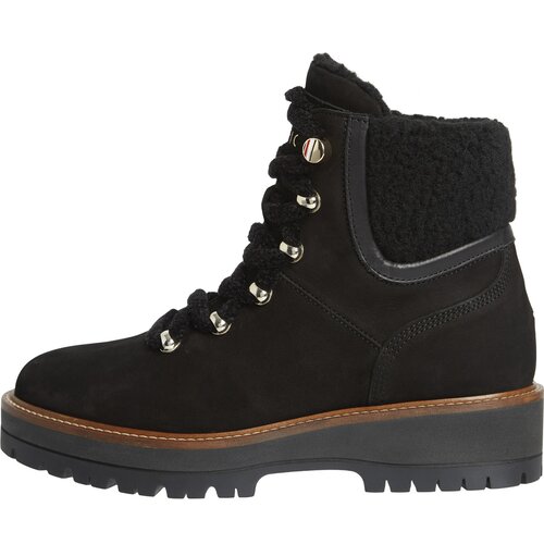 Tommy Hilfiger Pol&scaron;kornji TH OUTDOOR FLAT BOOT Črna Cene