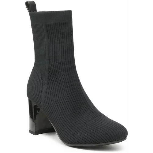 Tommy Hilfiger Škornji Feminine Essential Knit Boot FW0FW07405 Black BDS