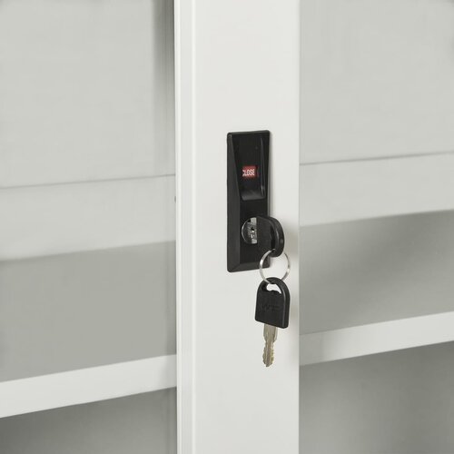 s kliznim vratima svjetlosivi 90 x 40 x 90 cm čelični Slike