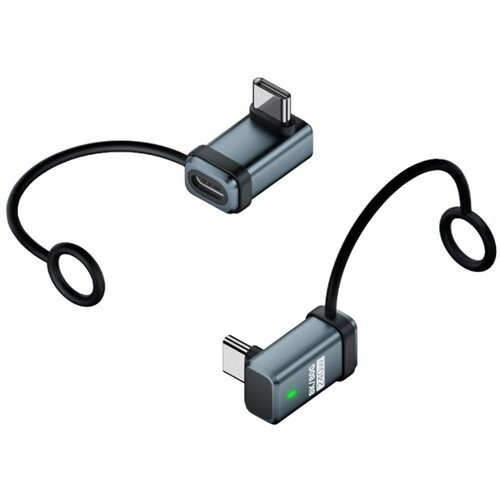 INF 240W USB-C mo&scaron;ki na mo&scaron;ki 3D adapter pod pravim kotom - 120Gbps prenos podatkov (2 kosa) Blue, (5000291536) Cene