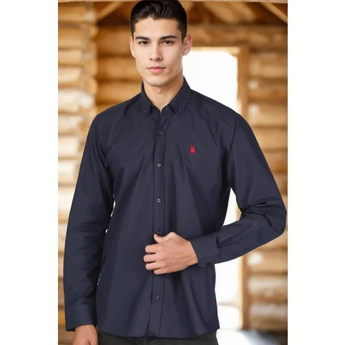 Dewberry G725 MEN'S SHIRT-NAVY-1