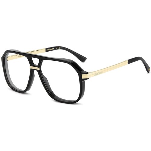 Dsquared2 D20218 807 ONE SIZE (58) Črna/Kristalna Slike